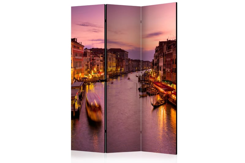 Rumsavdelare City of Lovers, Venice by Night 135x172 cm - Artgeist sp. z o. o. - Inredning - Rumsavdelare - Vikskärm