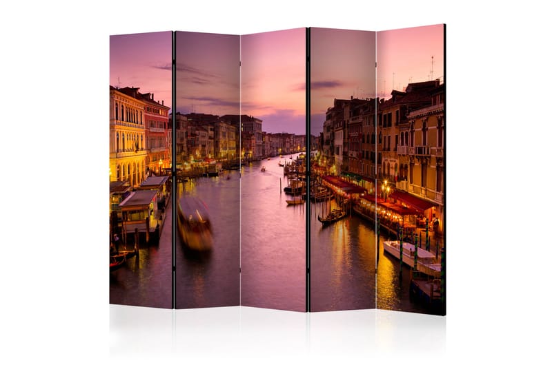 Rumsavdelare City of Lovers, Venice by Night II 225x172 cm - Artgeist sp. z o. o. - Inredning - Rumsavdelare - Vikskärm