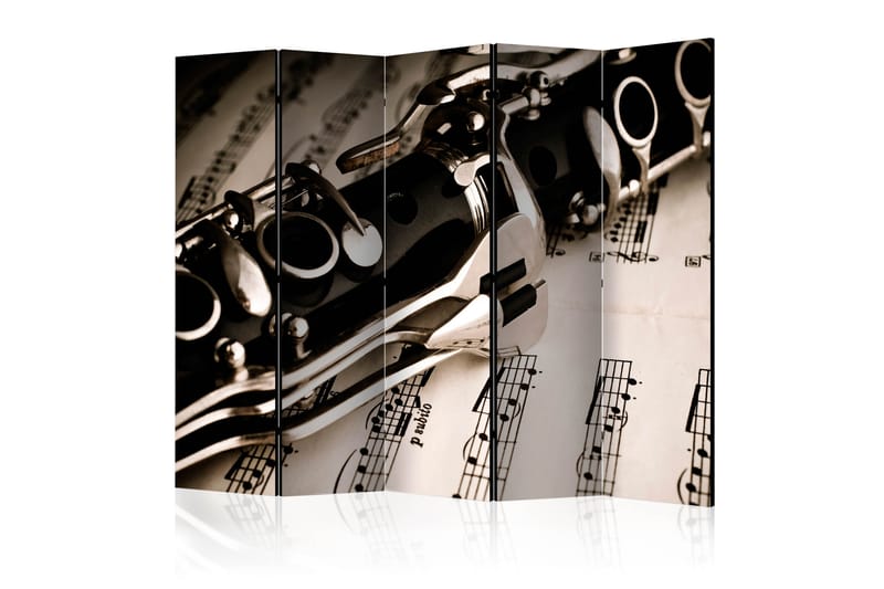 Rumsavdelare - Clarinet and music notes II 225x172 - Artgeist sp. z o. o. - Inredning - Rumsavdelare - Vikskärm
