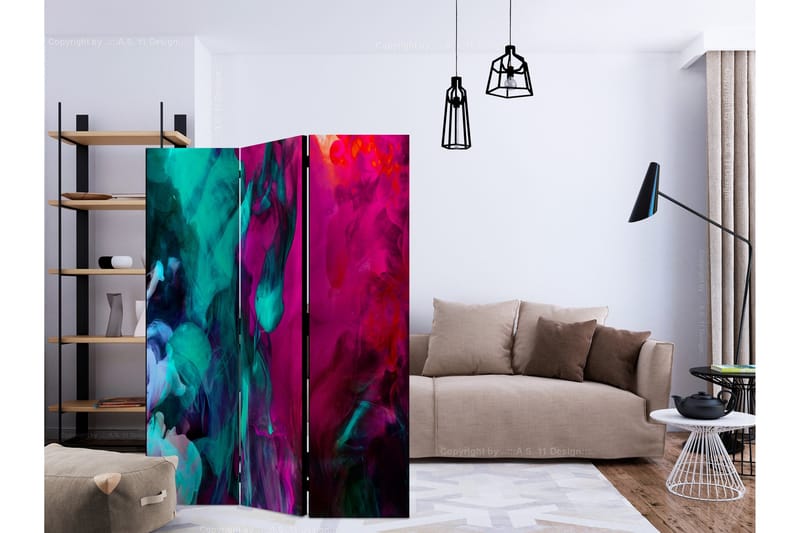 Rumsavdelare - Color madness 135x172 - Artgeist sp. z o. o. - Inredning - Rumsavdelare - Vikskärm