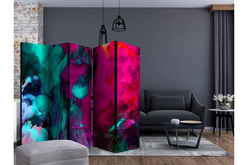 Rumsavdelare - Color madness II 225x172 - Artgeist sp. z o. o. - Inredning - Rumsavdelare - Vikskärm