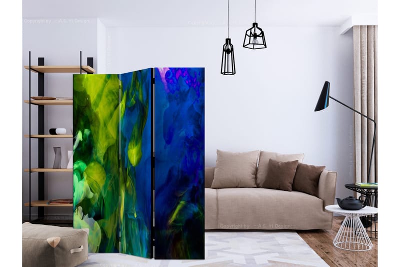 Rumsavdelare - Colored flames II 135x172 - Artgeist sp. z o. o. - Inredning - Rumsavdelare - Vikskärm