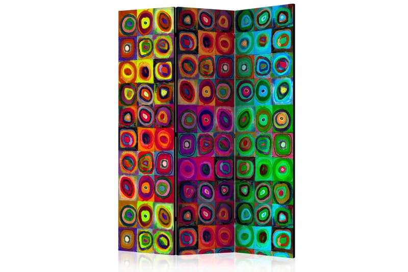 Rumsavdelare Colorful Abstract Art 135x172 - Artgeist sp. z o. o. - Vikskärm - Rumsavdelare