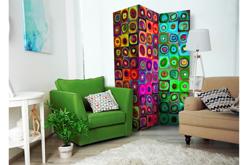 Rumsavdelare Colorful Abstract Art 135x172 - Artgeist sp. z o. o. - Inredning - Rumsavdelare - Vikskärm