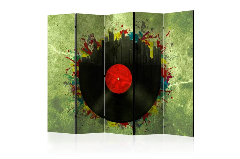 Rumsavdelare - Colorful melodies of the city II 225x172 - Artgeist sp. z o. o. - Inredning - Rumsavdelare - Vikskärm