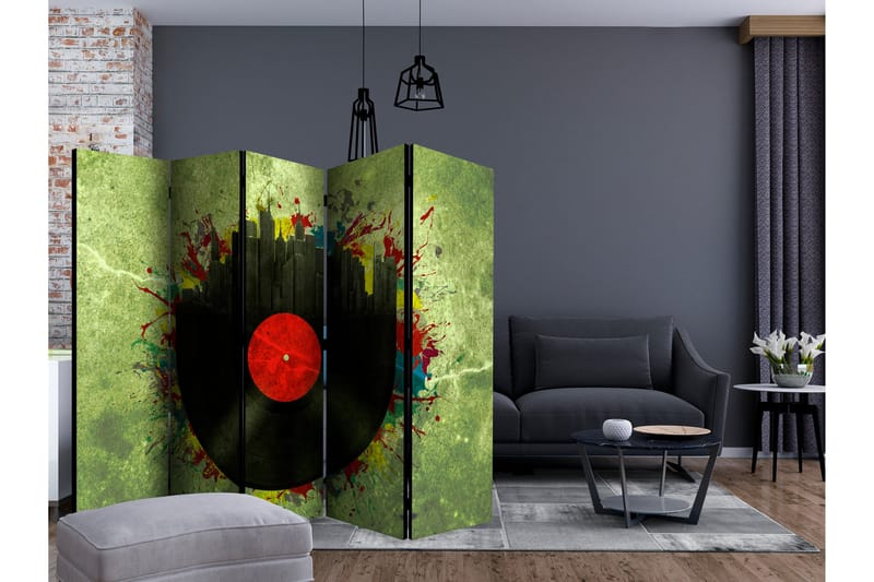 Rumsavdelare - Colorful melodies of the city II 225x172 - Artgeist sp. z o. o. - Inredning - Rumsavdelare - Vikskärm