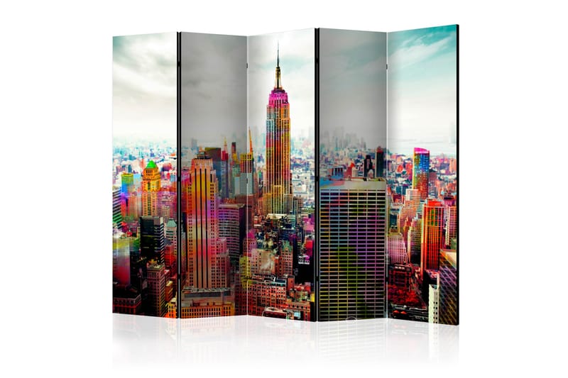 Rumsavdelare Colors of New York City II 225x172 cm - Artgeist sp. z o. o. - Inredning - Rumsavdelare - Vikskärm
