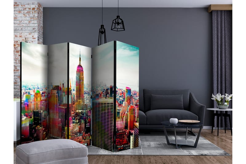Rumsavdelare Colors of New York City II 225x172 cm - Artgeist sp. z o. o. - Inredning - Rumsavdelare - Vikskärm