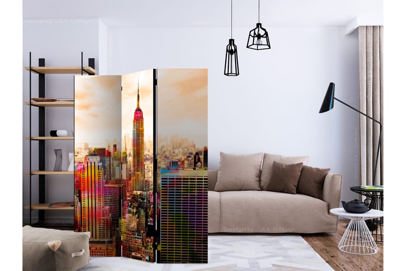 Rumsavdelare Colors of New York City III 135x172 cm - Artgeist sp. z o. o. - Inredning - Rumsavdelare - Vikskärm
