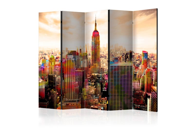Rumsavdelare Colors of New York City III 225x172 cm - Artgeist sp. z o. o. - Inredning - Rumsavdelare - Vikskärm