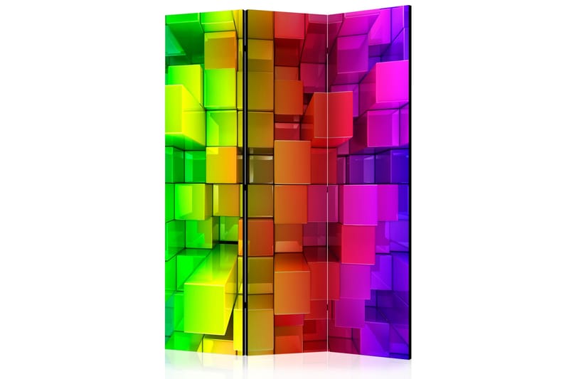Rumsavdelare - Colour jigsaw 135x172 - Artgeist sp. z o. o. - Inredning - Rumsavdelare - Vikskärm