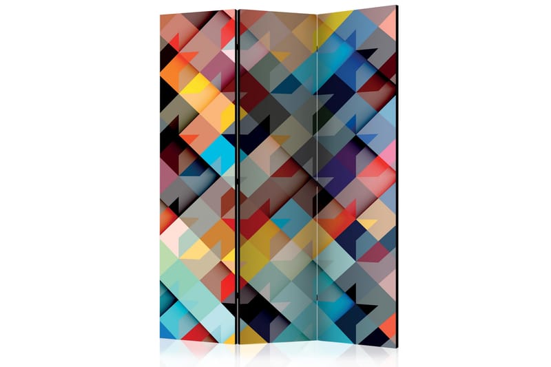Rumsavdelare - Colour Patchwork 135x172 - Artgeist sp. z o. o. - Inredning - Rumsavdelare - Vikskärm