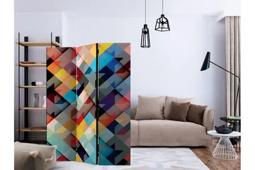 Rumsavdelare - Colour Patchwork 135x172 - Artgeist sp. z o. o. - Inredning - Rumsavdelare - Vikskärm