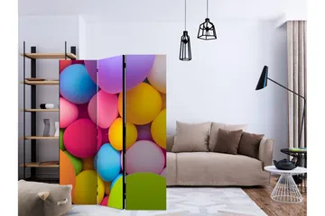 Rumsavdelare - Colourful Balls 135x172 - Artgeist sp. z o. o. - Inredning - Rumsavdelare - Vikskärm