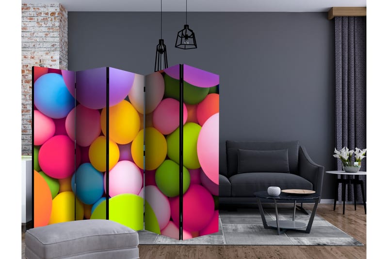 Rumsavdelare - Colourful Balls II 225x172 - Artgeist sp. z o. o. - Inredning - Rumsavdelare - Vikskärm