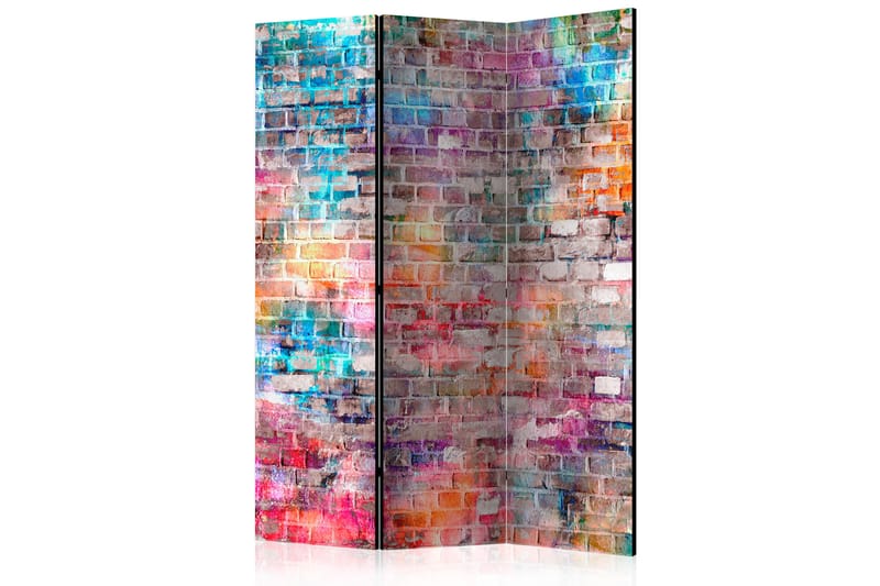 Rumsavdelare - Colourful Brick 135x172 - Artgeist sp. z o. o. - Inredning - Rumsavdelare - Vikskärm