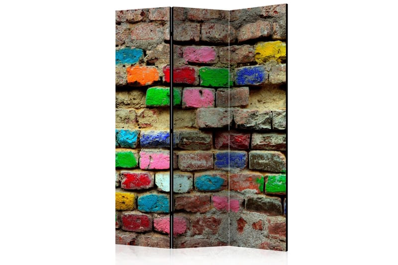 Rumsavdelare - Colourful Bricks 135x172, Artgeist sp. z o. o.