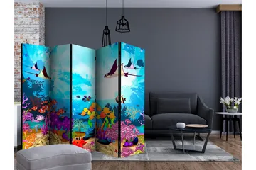 Rumsavdelare - Colourful Fish II 225x172 - Artgeist sp. z o. o. - Inredning - Rumsavdelare - Vikskärm