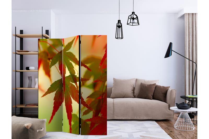 Rumsavdelare - Colourful leaves 135x172 - Artgeist sp. z o. o. - Inredning - Rumsavdelare - Vikskärm