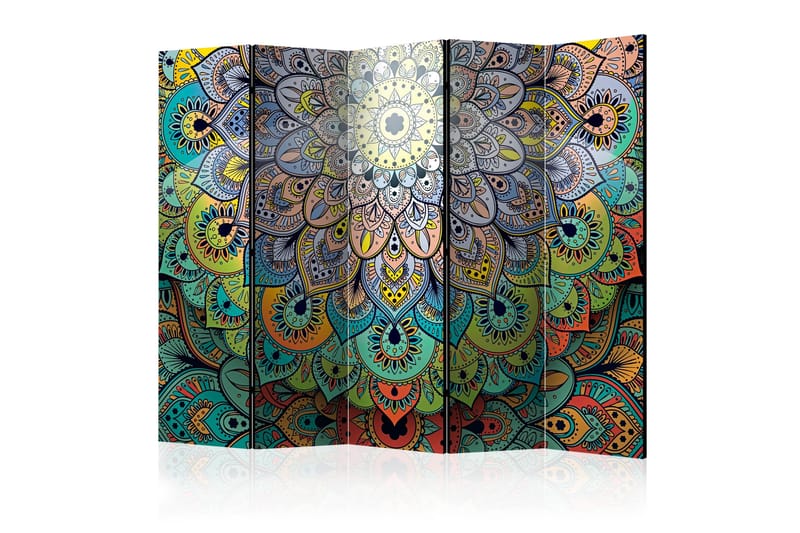 Rumsavdelare Colourful Stained Glass II 225x172 cm - Artgeist sp. z o. o. - Inredning - Rumsavdelare - Vikskärm