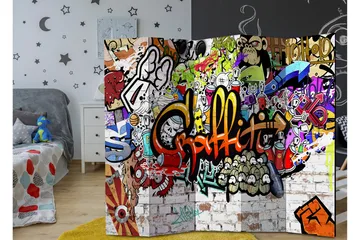Rumsavdelare Colourful Style 225x172 - Artgeist sp. z o. o. - Inredning - Rumsavdelare - Vikskärm