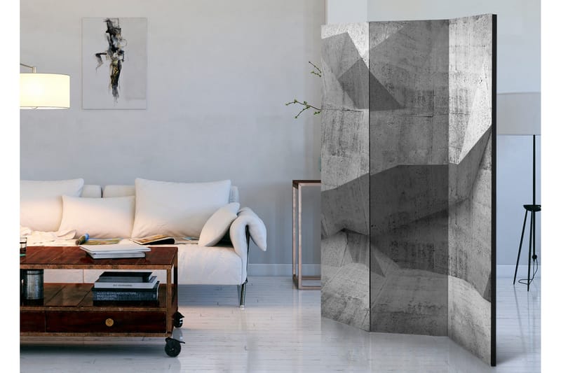 Rumsavdelare Concrete Geometry 135x172 - Artgeist sp. z o. o. - Inredning - Rumsavdelare - Vikskärm