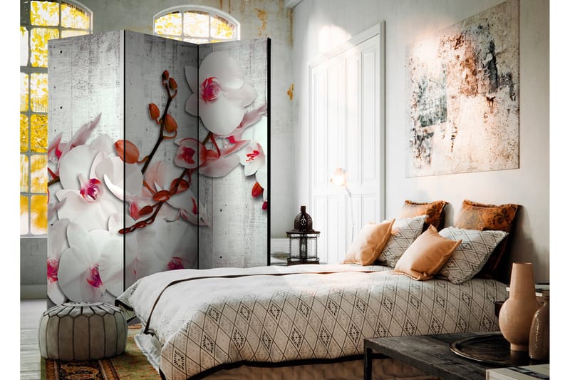 Rumsavdelare Concrete Orchid 135x172 - Artgeist sp. z o. o. - Inredning - Rumsavdelare - Vikskärm