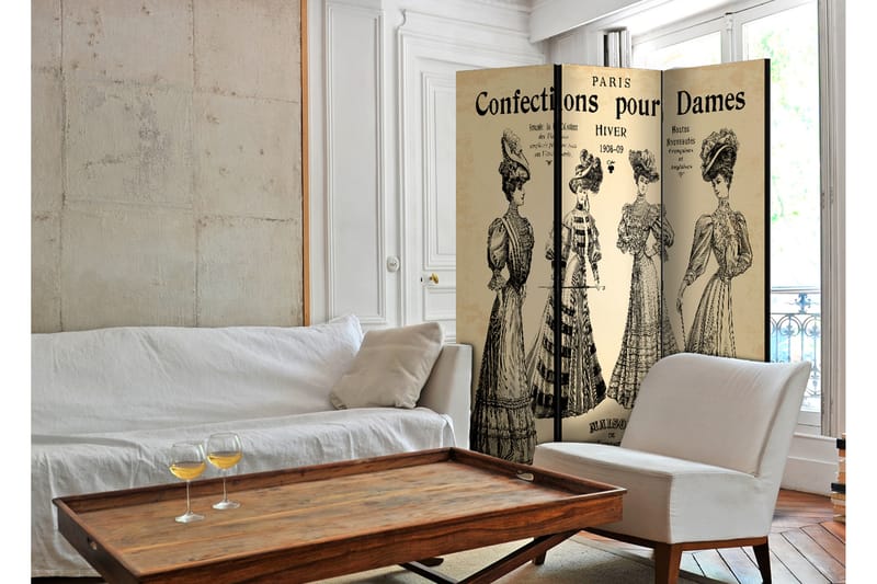 Rumsavdelare Confections Pour Dames 135x172 - Artgeist sp. z o. o. - Inredning - Rumsavdelare - Vikskärm