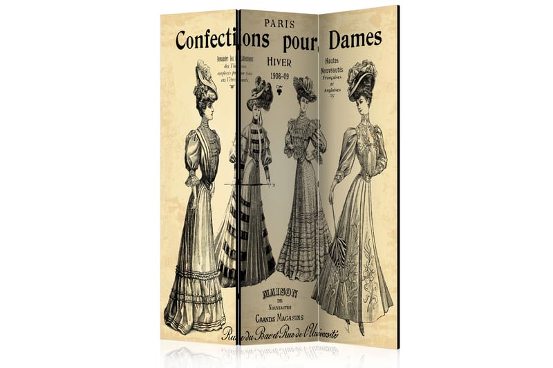 Rumsavdelare Confections Pour Dames 135x172 - Artgeist sp. z o. o. - Vikskärm - Rumsavdelare