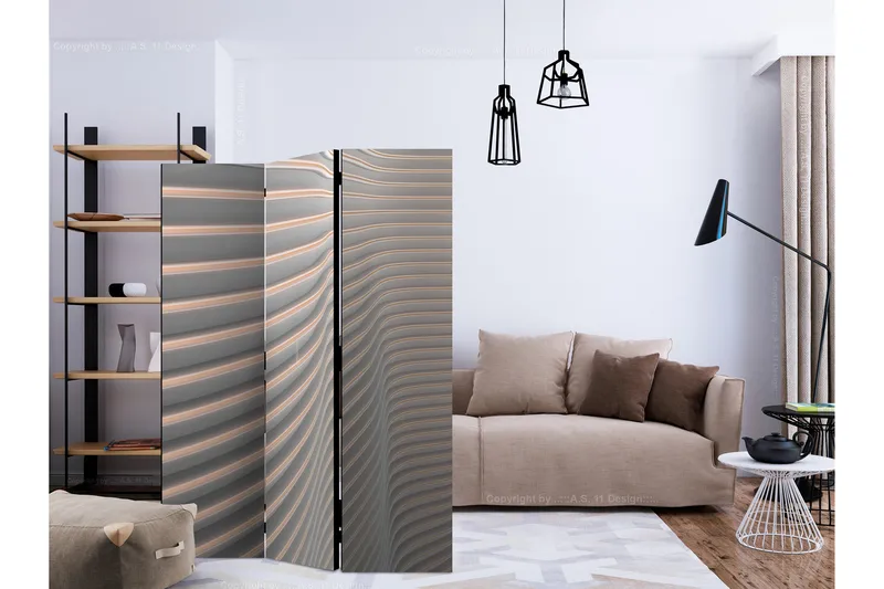 Rumsavdelare - Cool Stripes 135x172 - Artgeist sp. z o. o. - Inredning - Rumsavdelare - Vikskärm