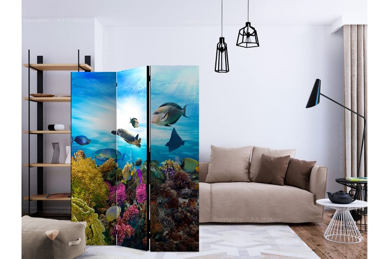 Rumsavdelare - Coral reef 135x172 - Artgeist sp. z o. o. - Inredning - Rumsavdelare - Vikskärm