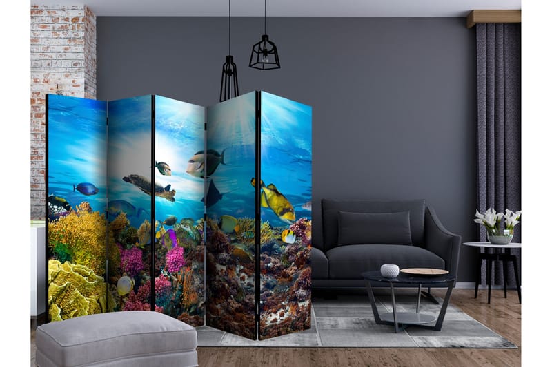 Rumsavdelare - Coral reef II 225x172 - Artgeist sp. z o. o. - Inredning - Rumsavdelare - Vikskärm