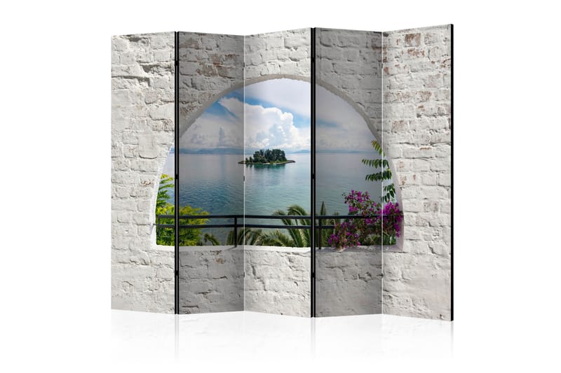 Rumsavdelare - Corfu Island II 225x172 - Artgeist sp. z o. o. - Inredning - Rumsavdelare - Vikskärm
