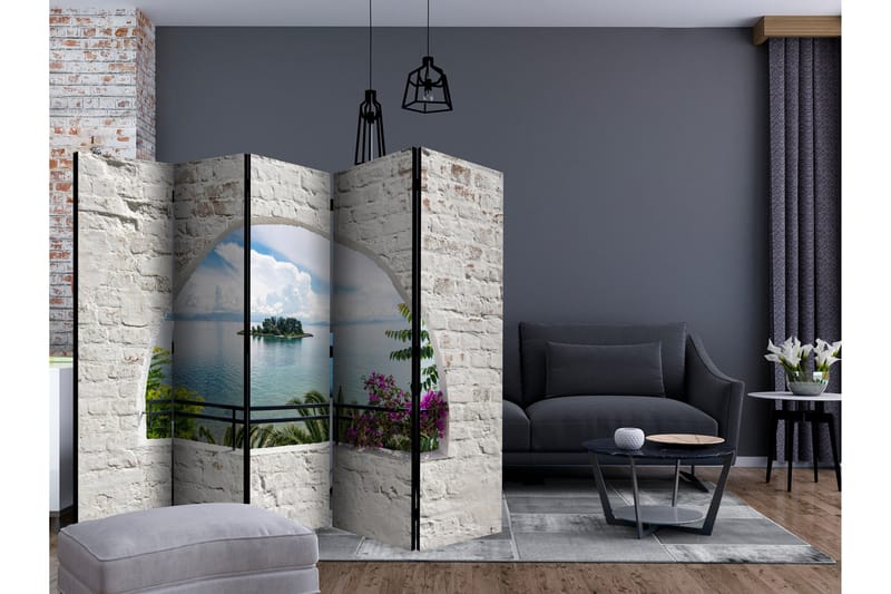 Rumsavdelare - Corfu Island II 225x172 - Artgeist sp. z o. o. - Inredning - Rumsavdelare - Vikskärm