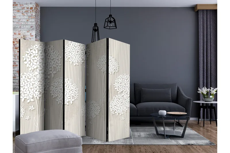 Rumsavdelare - Creamy Daintiness II 225x172 - Artgeist sp. z o. o. - Inredning - Rumsavdelare - Vikskärm