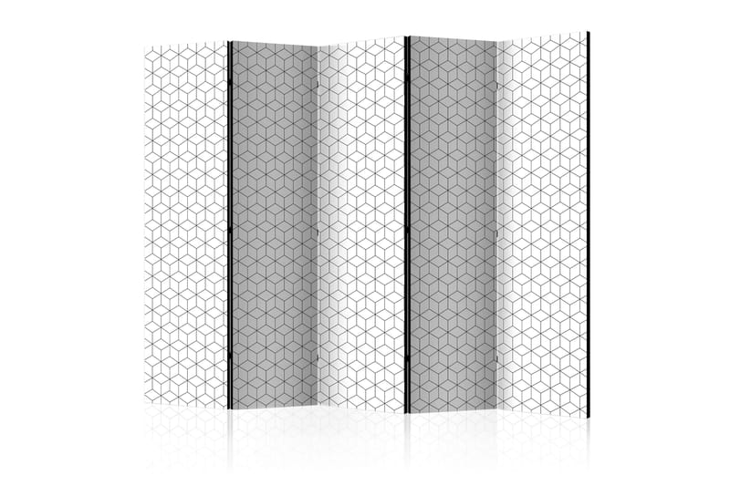 Rumsavdelare Cubes - Texture II 225x172 cm - Artgeist sp. z o. o. - Vikskärm - Rumsavdelare