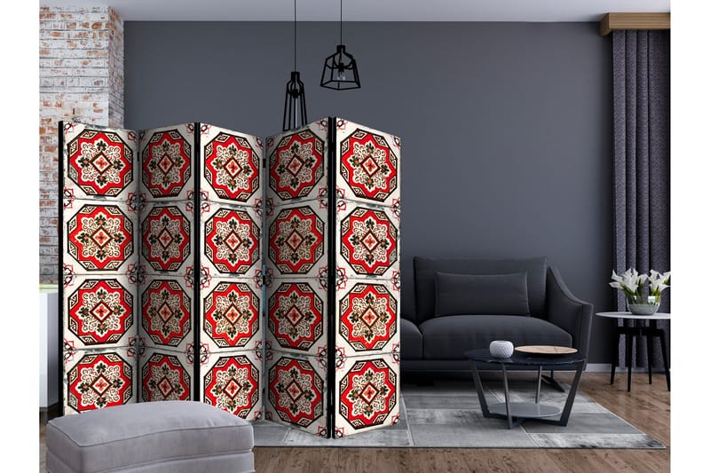 Rumsavdelare Dance of Red Line II 225x172 cm - Artgeist sp. z o. o. - Inredning - Rumsavdelare - Vikskärm