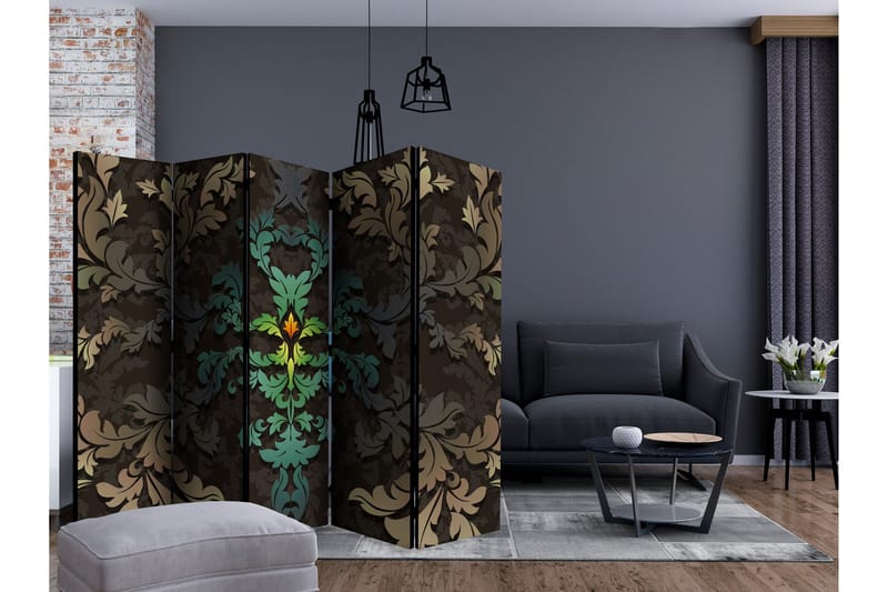 Rumsavdelare - Dancing leaves II 225x172 - Artgeist sp. z o. o. - Inredning - Rumsavdelare - Vikskärm