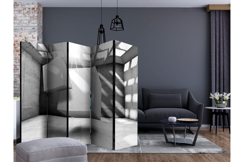 Rumsavdelare - Dancing Squares II 225x172 - Artgeist sp. z o. o. - Inredning - Rumsavdelare - Vikskärm