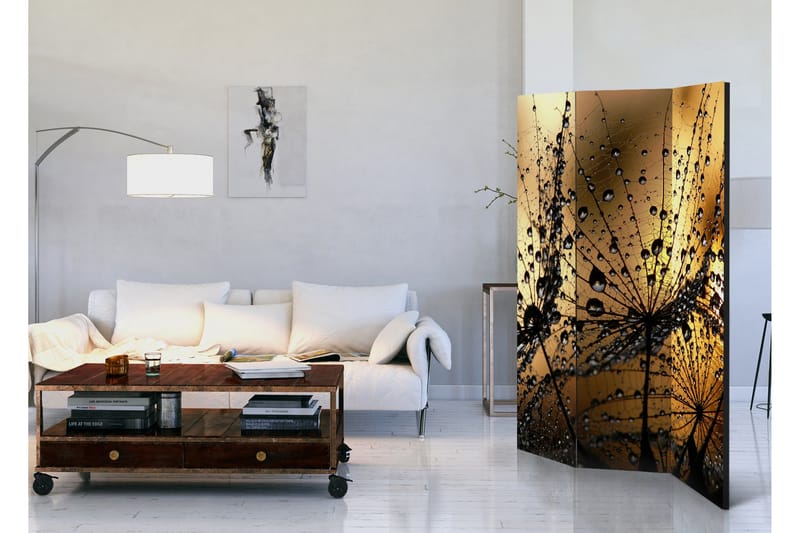 Rumsavdelare Dandelions In The Rain 135x172 - Artgeist sp. z o. o. - Inredning - Rumsavdelare - Vikskärm