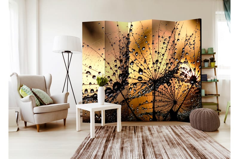 Rumsavdelare Dandelions In The Rain 225x172 - Artgeist sp. z o. o. - Inredning - Rumsavdelare - Vikskärm
