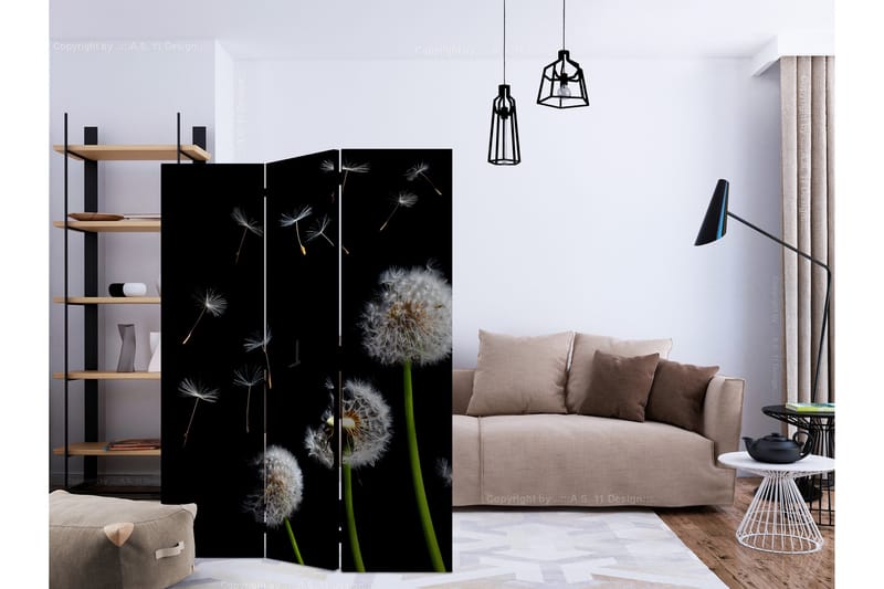 Rumsavdelare - Dandelions in the wind 135x172 - Artgeist sp. z o. o. - Inredning - Rumsavdelare - Vikskärm