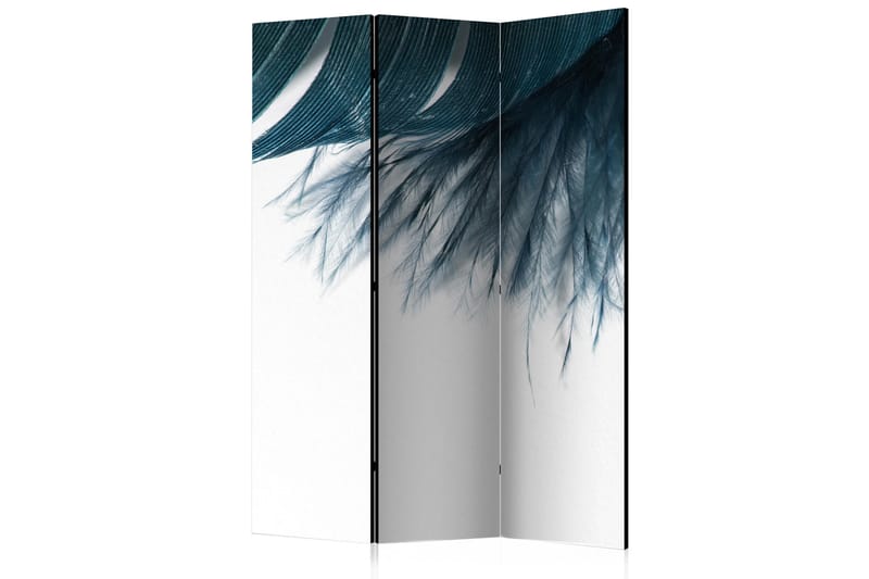 Rumsavdelare Dark Blue Feather 135x172 - Artgeist sp. z o. o. - Inredning - Rumsavdelare - Vikskärm