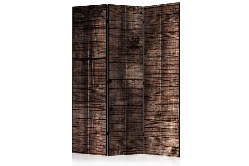 Rumsavdelare Dark Brown Boards 135x172 cm - Artgeist sp. z o. o. - Inredning - Rumsavdelare - Vikskärm