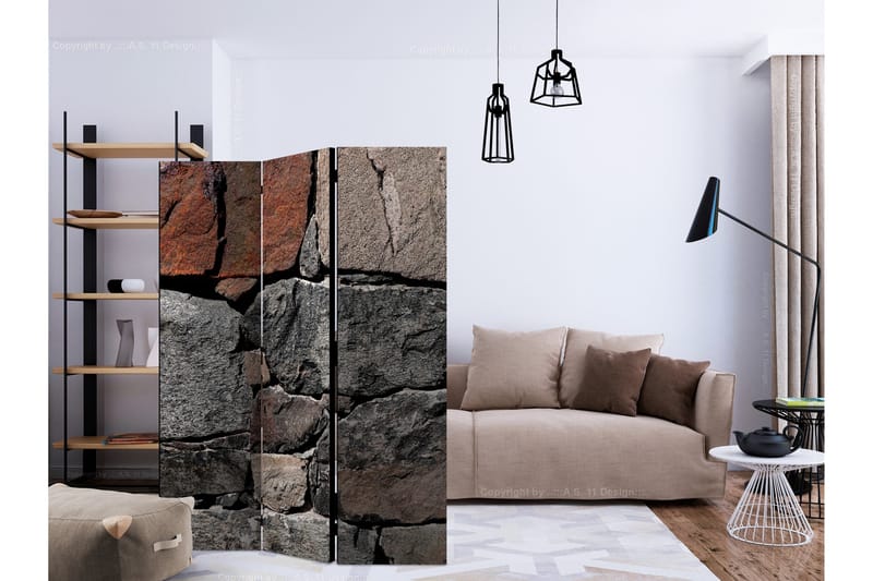 Rumsavdelare - Dark Stones 135x172 - Artgeist sp. z o. o. - Inredning - Rumsavdelare - Vikskärm