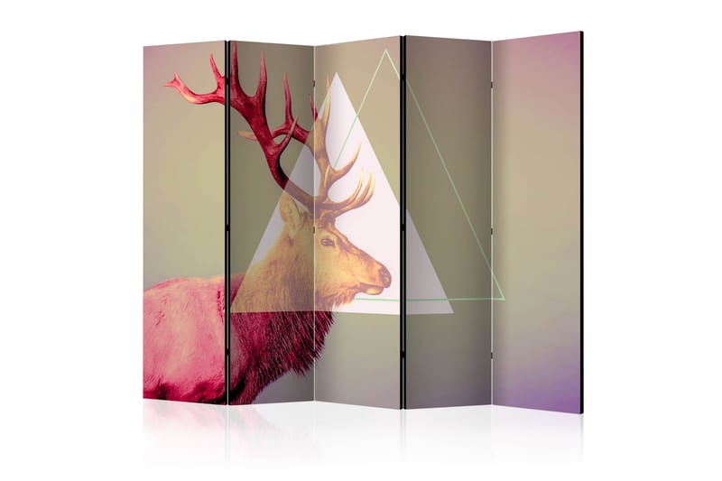 Rumsavdelare - deer (graphic pattern) II 225x172 - Artgeist sp. z o. o. - Inredning - Rumsavdelare - Vikskärm