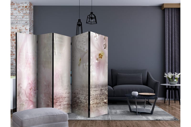 Rumsavdelare - Delicate Lilies II 225x172 - Artgeist sp. z o. o. - Inredning - Rumsavdelare - Vikskärm
