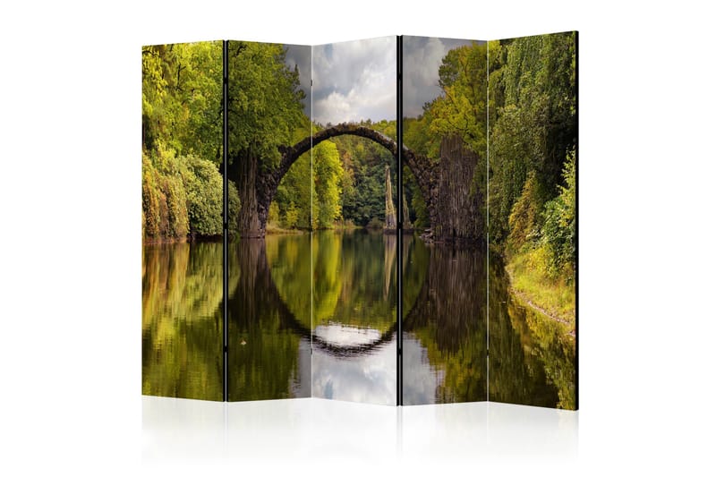 Rumsavdelare - Devil's Bridge in Kromlau,Germany 225x172 - Artgeist sp. z o. o. - Inredning - Rumsavdelare - Vikskärm