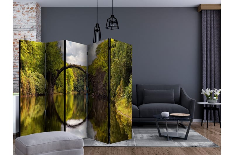 Rumsavdelare - Devil's Bridge in Kromlau,Germany 225x172 - Artgeist sp. z o. o. - Inredning - Rumsavdelare - Vikskärm