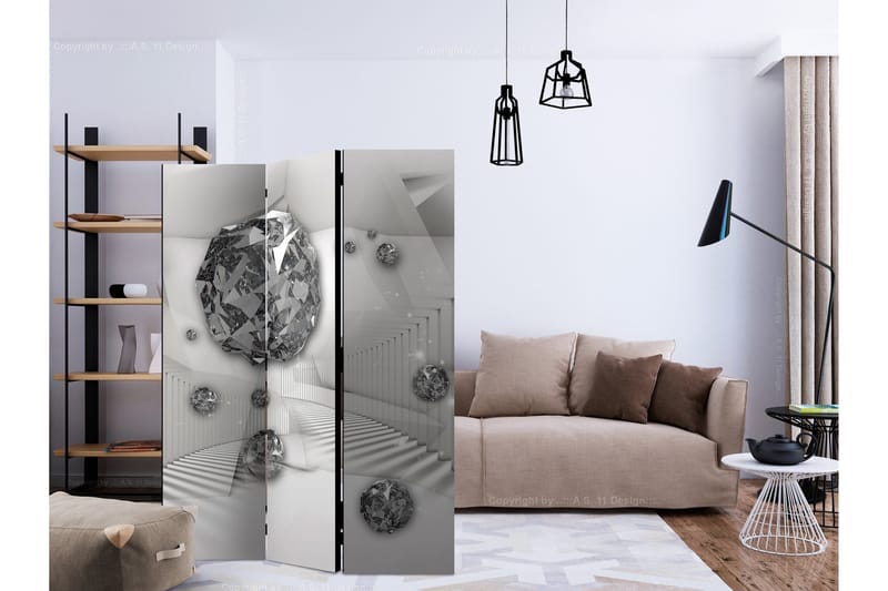 Rumsavdelare - Diamond Chamber II 135x172 - Artgeist sp. z o. o. - Inredning - Rumsavdelare - Vikskärm